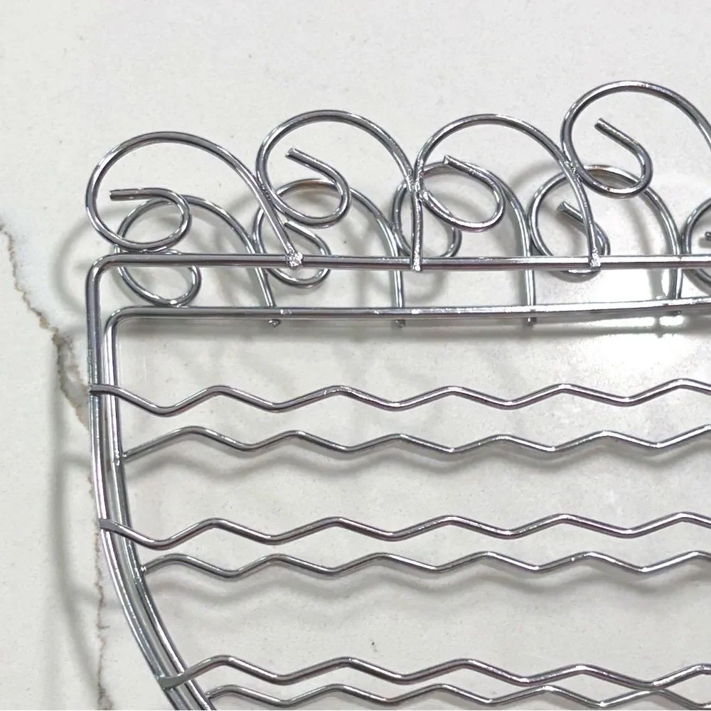 Silver Metal Coffee Mug Tea Cup Napkin Holder